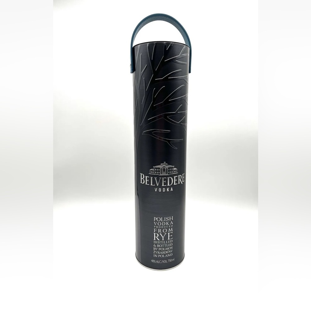 Belvedere Vodka 15 3/4 Memorabilia Tin Canister Lid And Handle Holds 750ml *New